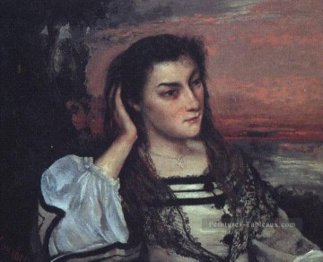  Gabriel Galerie - Portrait de Gabrielle Borreau Réaliste rêveur réalisme peintre Gustave Courbet